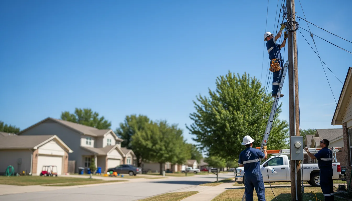 Residential electrician providing installation services in Leakesville, MS